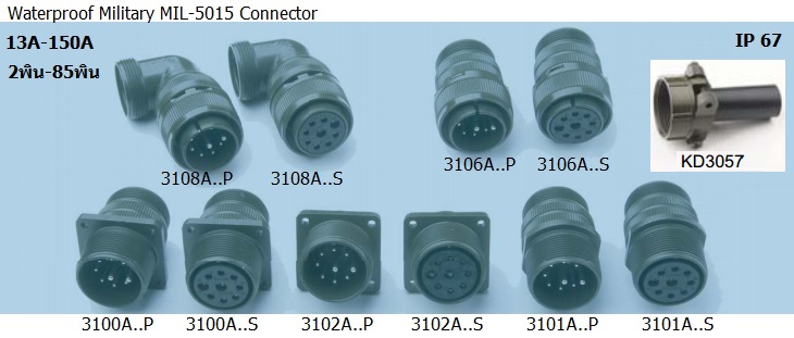 Connectorกันน้ำ, IP68 connector,คอนเนคเตอร์กันน้ำ, waterproof connector, ddk connector, Circular connectors, DDK connector, Kukdong connector, amphenol, servo connector,